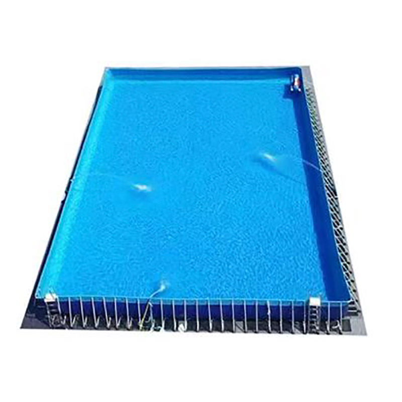 Tessuto in poliestere rivestito in PVC per piscina fuori terra con struttura in metallo