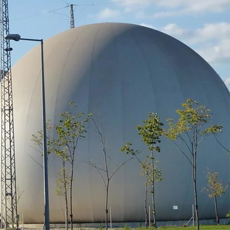 Contenitore per biogas a doppia membrana in PVDF