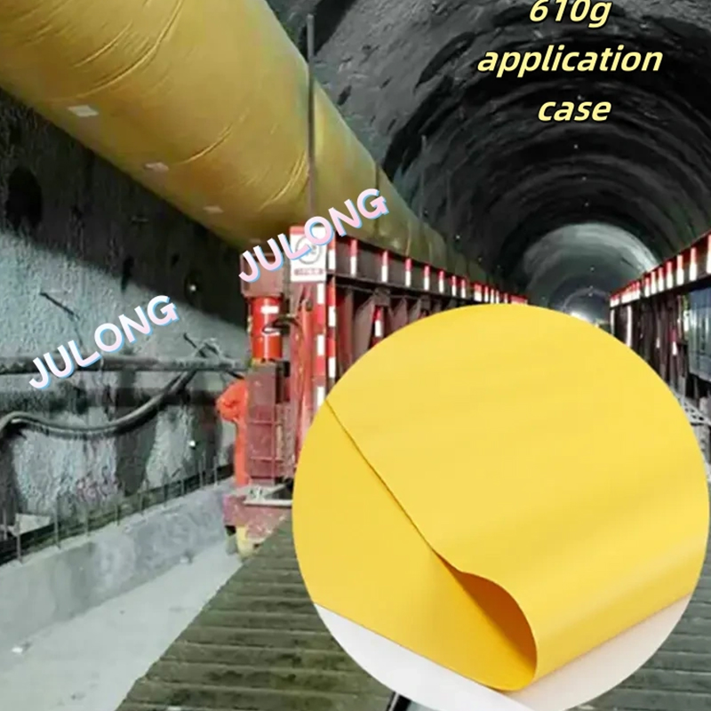 Tessuto di poliestere rivestito in PVC per il sistema di ventilazione minerario